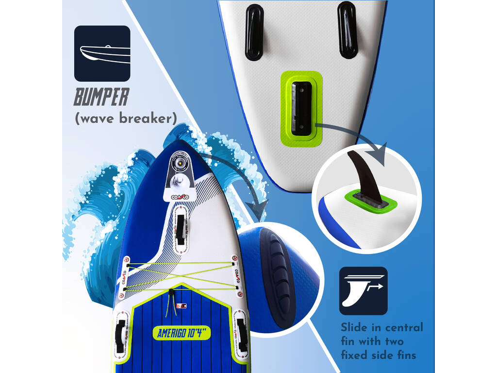 Tavola da Paddle Surf gonfiabile Coasto Amerigo da 315x84x15 cm