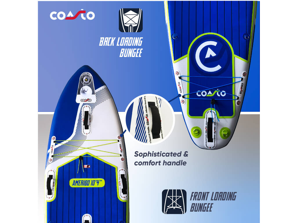 Tavola da Paddle Surf gonfiabile Coasto Amerigo da 315x84x15 cm