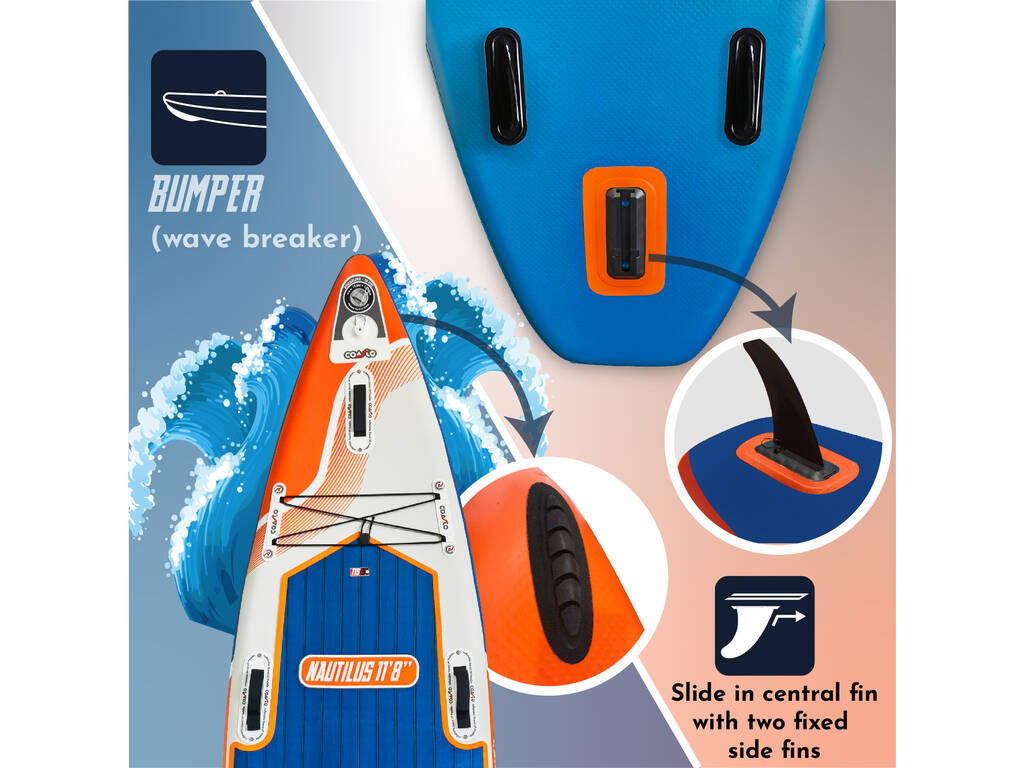 Coasto Nautilus Paddleboard gonflable 355x86x15 cm