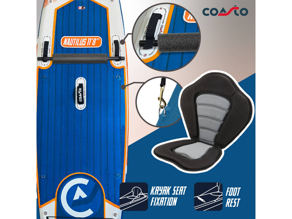 Coasto Nautilus Paddleboard gonflable 355x86x15 cm