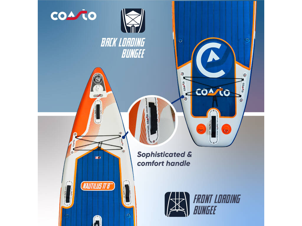 Coasto Nautilus Paddleboard gonflable 355x86x15 cm