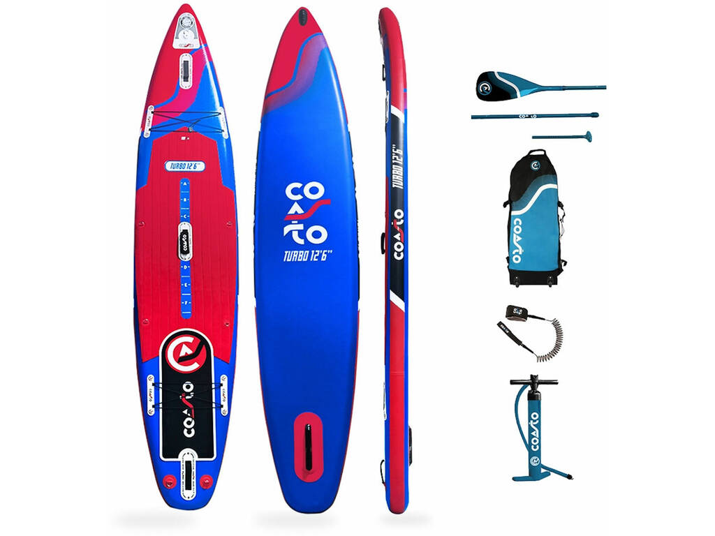 Coasto Turbo Planche de Padelsurf gonflable 381x76x15 cm