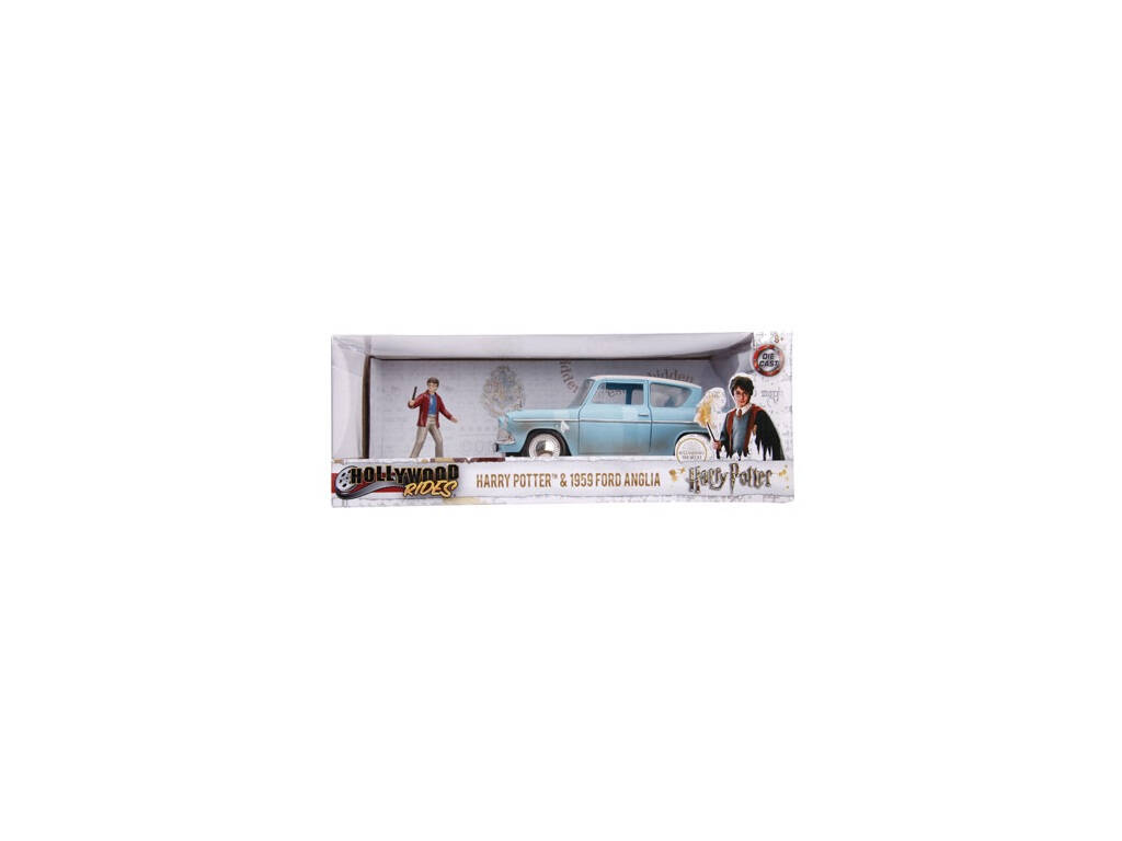 Harry Potter Metal Car 1:24 Ford Anglia 1959 con figura Simba 3185002