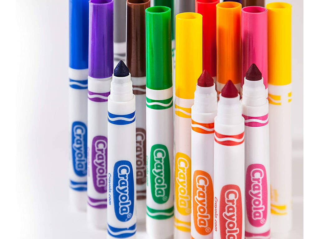 24 Filzstift Super Waschbarer Maxi Spitz Crayola 58-6570