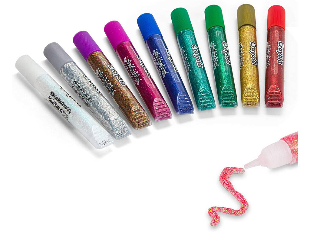 9 Pegamentos de Purpurina Lavables Crayola 3527