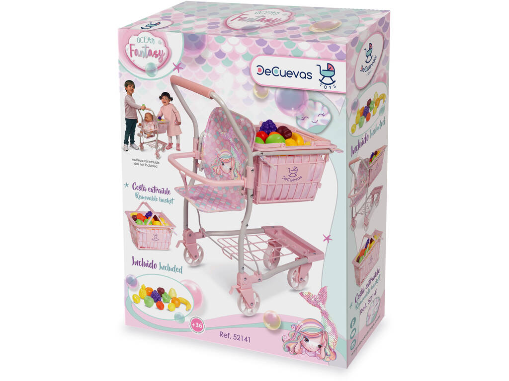 Carrello della spesa portabebe 12 Frutti Ocean Fantasy DeCuevas 52141