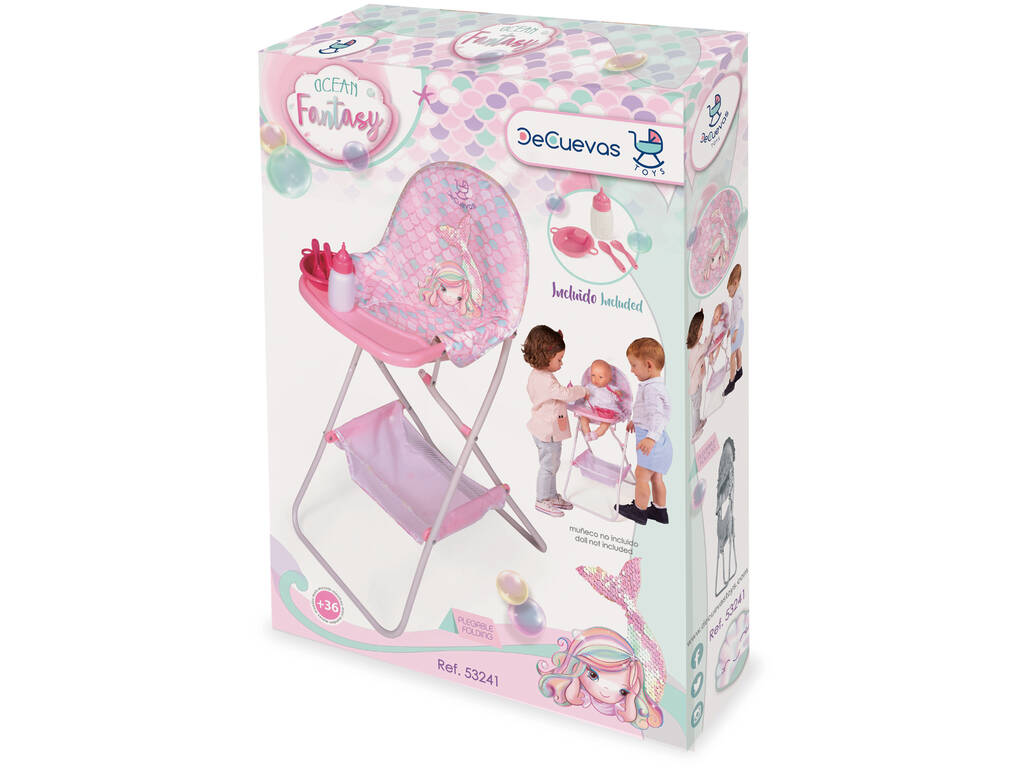Seggiolone pieghevole con accessori Ocean Fantasy DeCuevas 53241
