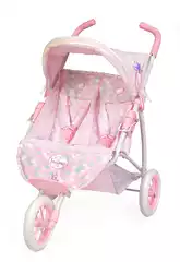 Carro de Bonecas Cadeira Gêmeos Dobrável Ocean Fantasy DeCuevas 90341
