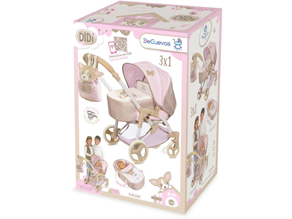 Carro de Muñecas 3X1 Plegable Didi DeCuevas 81643