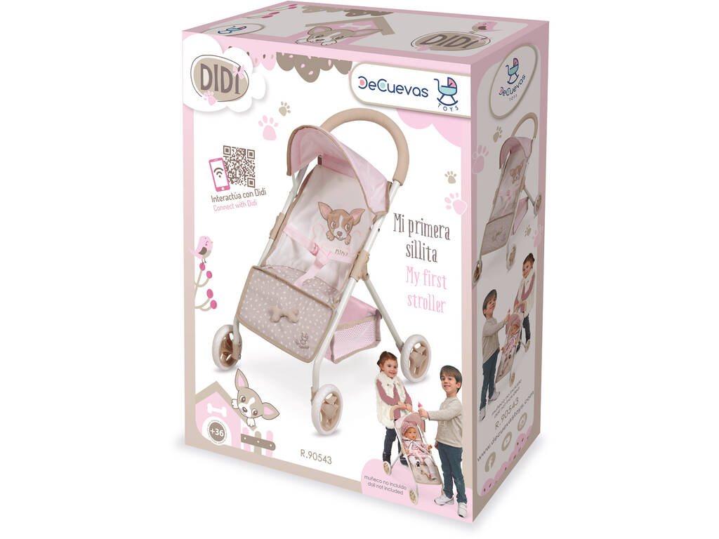 Passeggino per Bambole Il mio Primo Passeggino a 4 ruote Didi DeCuevas 90543