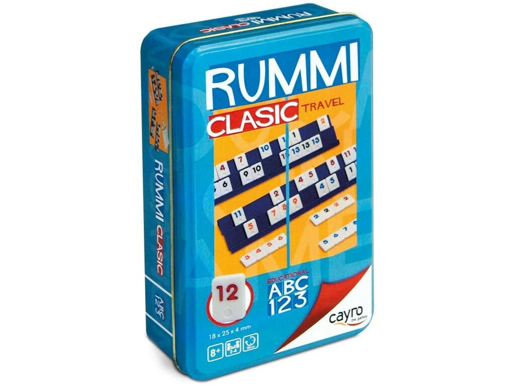 Coffret de voyage Rummiclassic Boîte en métal Cayro 755