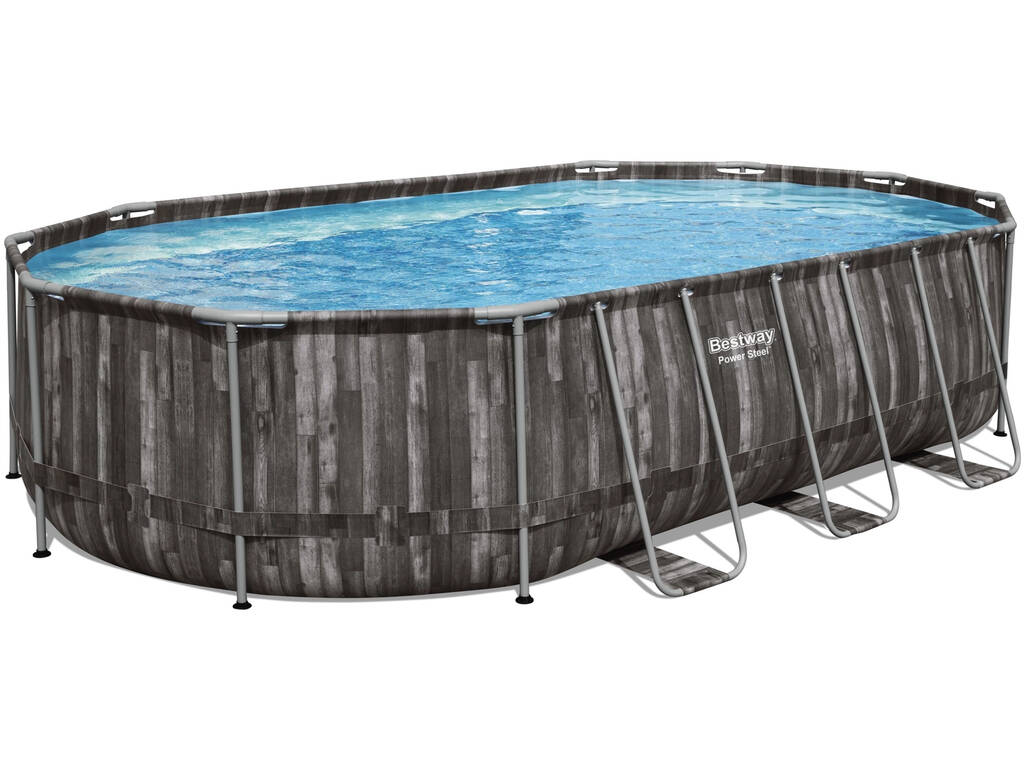Piscina Ovale Power Steel 610x366x122 cm. Bestway 5611R