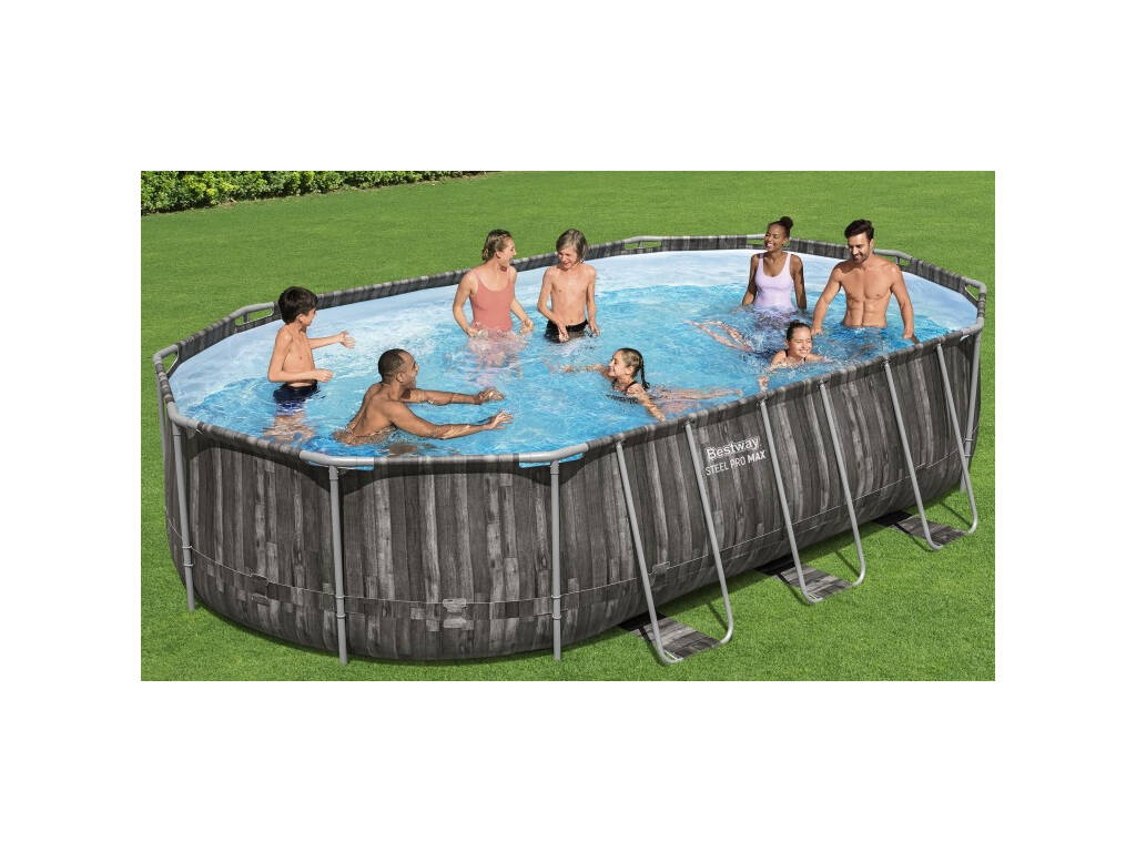 Piscina Ovale Power Steel 610x366x122 cm. Bestway 5611R