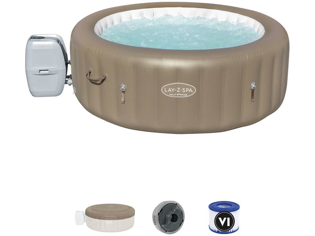  Spa Gonfiabile Lay Z Spa Palm Spring Air Jet 196x71 cm. Bestway 60017