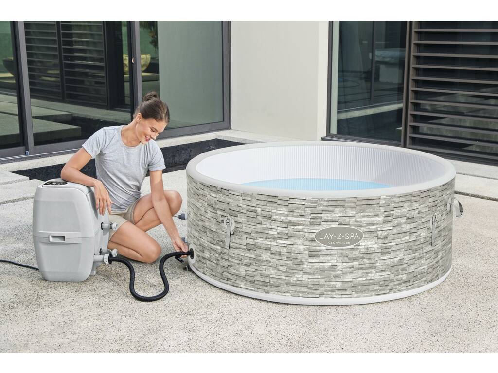 Spa Gonfiabile Lay Z Spa Vancouver Air Jet Plus 155x60 cm. Bestway 60027