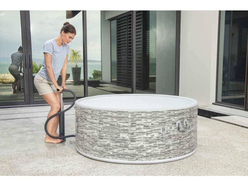 Spa Gonfiabile Lay Z Spa Vancouver Air Jet Plus 155x60 cm. Bestway 60027