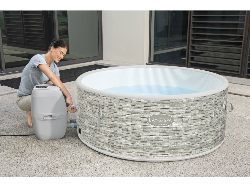 Spa Gonfiabile Lay Z Spa Vancouver Air Jet Plus 155x60 cm. Bestway 60027
