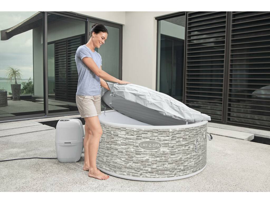 Spa Gonfiabile Lay Z Spa Vancouver Air Jet Plus 155x60 cm. Bestway 60027
