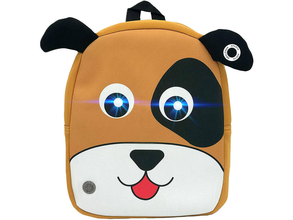 Sac à dos pour chien The Farm avec sacs à jouets lumineux et sonores T322-543