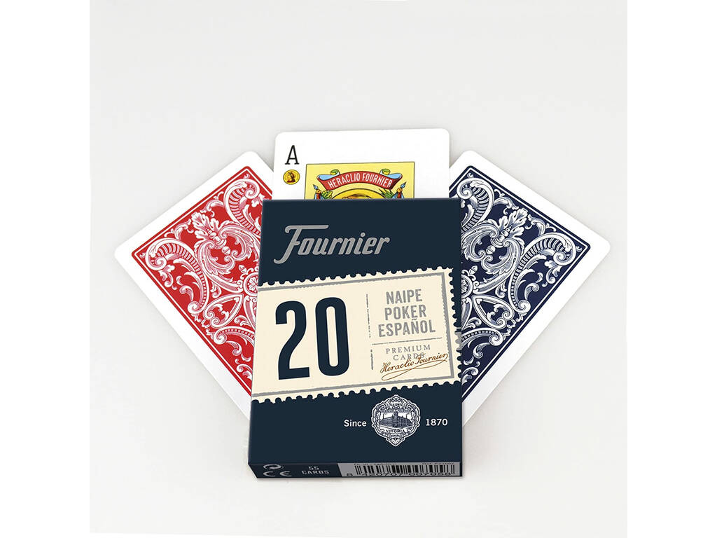 Jeu de poker espagnol N.20 avec 55 cartes Fournier 10023369
