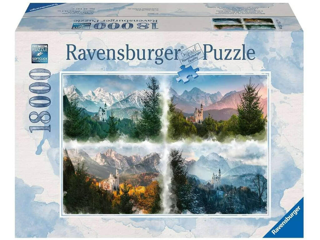 Casse-tête 18,000 4 saisons du château de conte de fées Ravensburger 16137