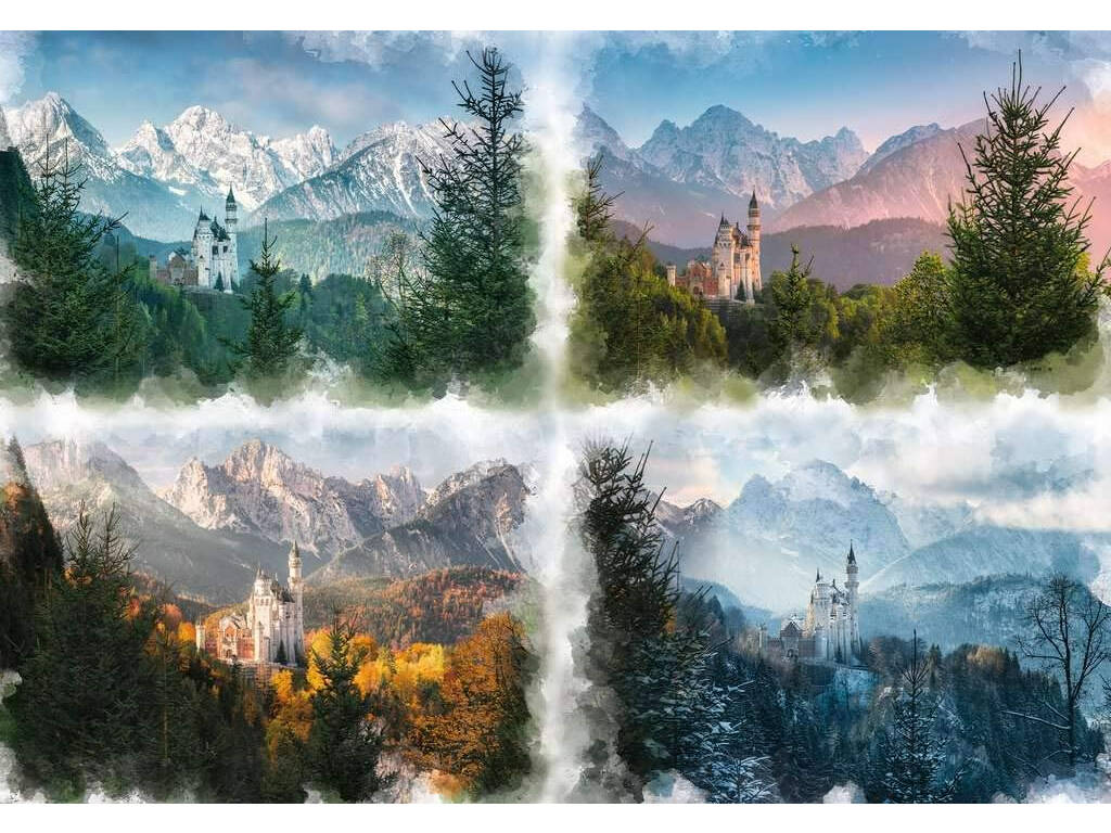 Casse-tête 18,000 4 saisons du château de conte de fées Ravensburger 16137