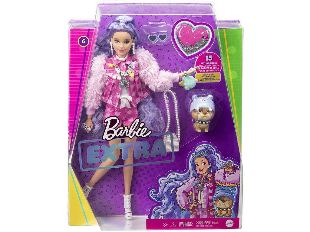 Barbie Extra Millie capelli viola Mattel GXF08