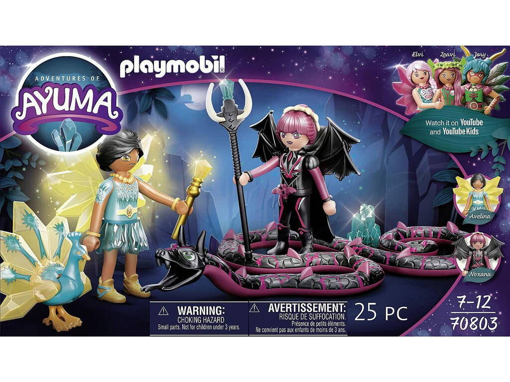 Playmobil Ayuma Crystal Fairy et Bat Fairy avec Soul Animals