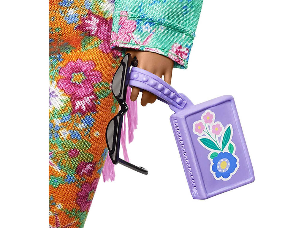Barbie extra trecce rosa Mattel GXF09