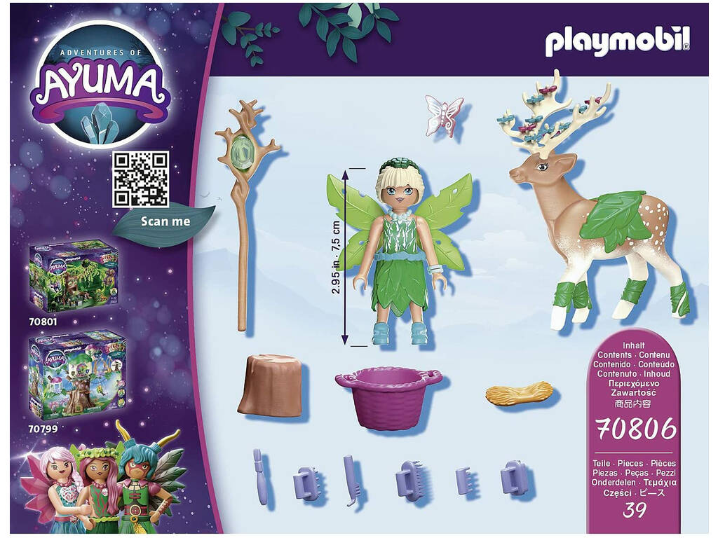 Playmobil Ayuma Forest Fairy con Animale dell'anima 70806