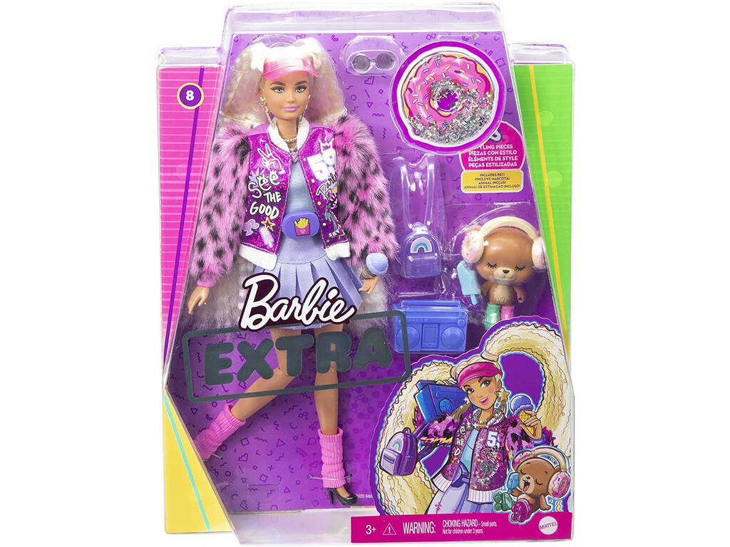 Barbie Extra con codine bionde Mattel GYJ77