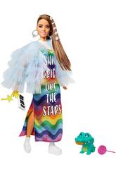 Barbie Extra Vestito Arcobaleno Mattel GYJ78