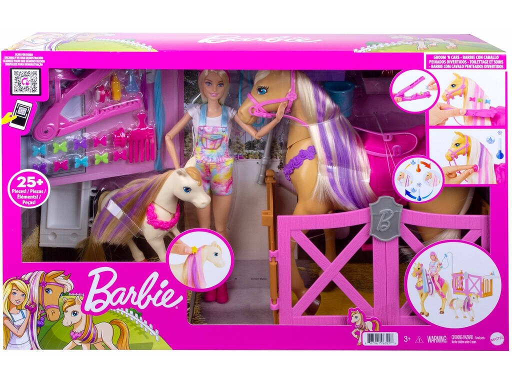Barbie avec Cheval et Poney Mattel GXV77