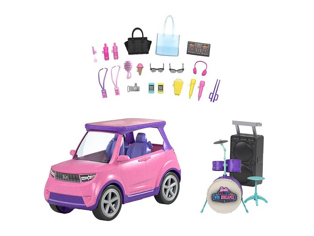 Barbie Big City Big Dreams Voiture Musicale Mattel GYJ25