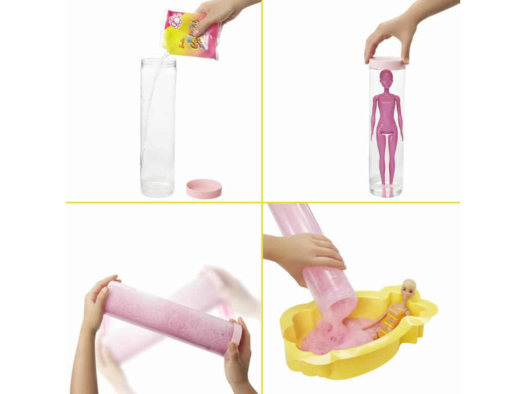 Barbie Boneca Color Reveal com Espuma Ananás Mattel GTN17
