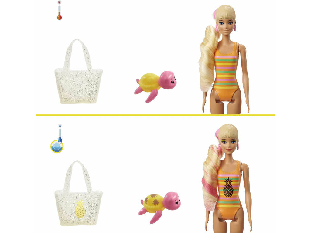 Barbie Boneca Color Reveal com Espuma Ananás Mattel GTN17