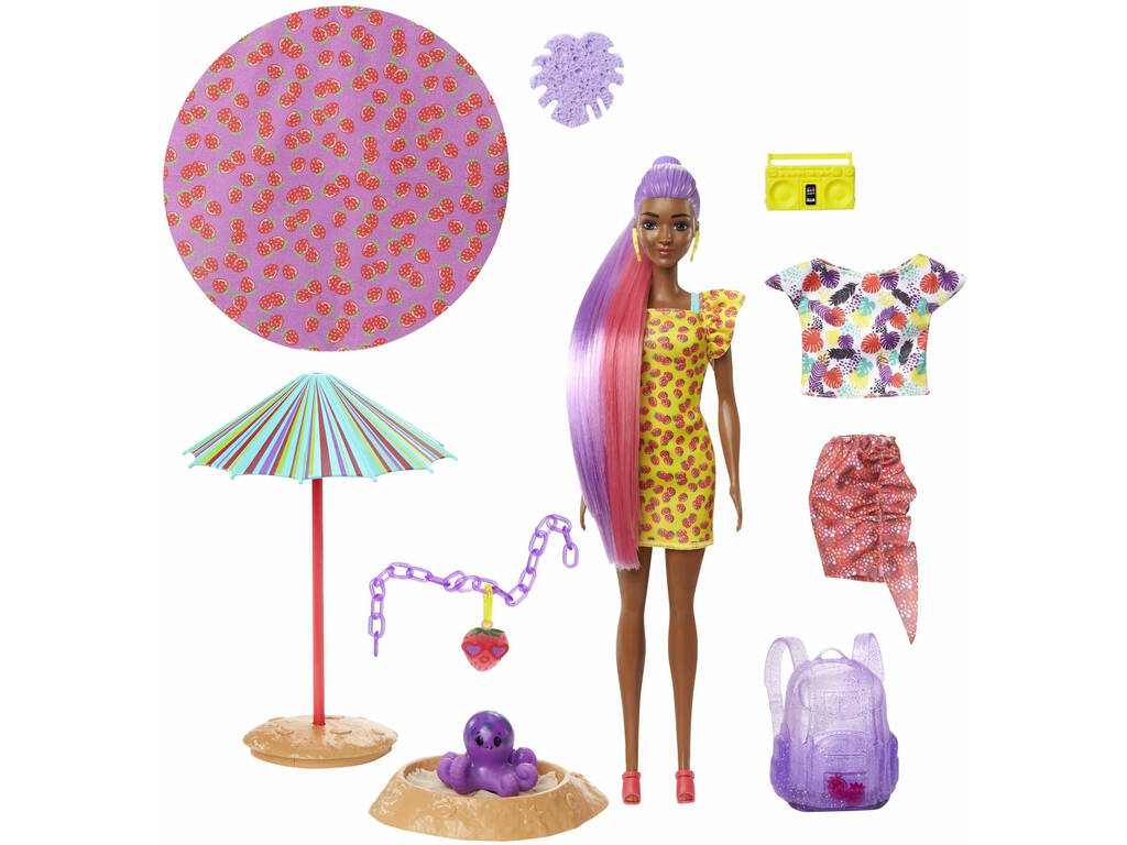 Barbie bambola Color Reveal con schiuma di fragola Mattel GTN18