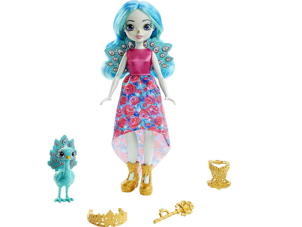 Enchantimals Queen Paradise Doll et Rainbow Mascot Mattel GYJ14