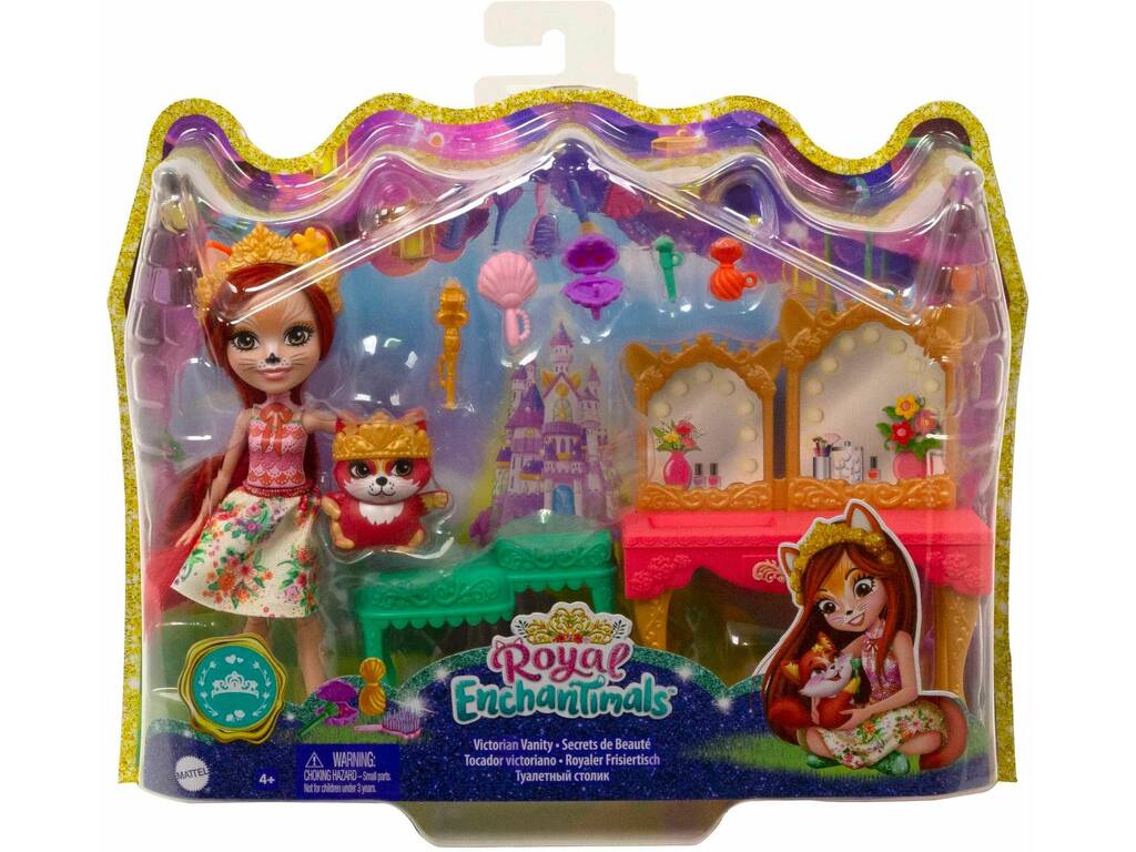 Royal Enchantimals Fabrina Fox avec table à langer victorienne Mattel GYJ05