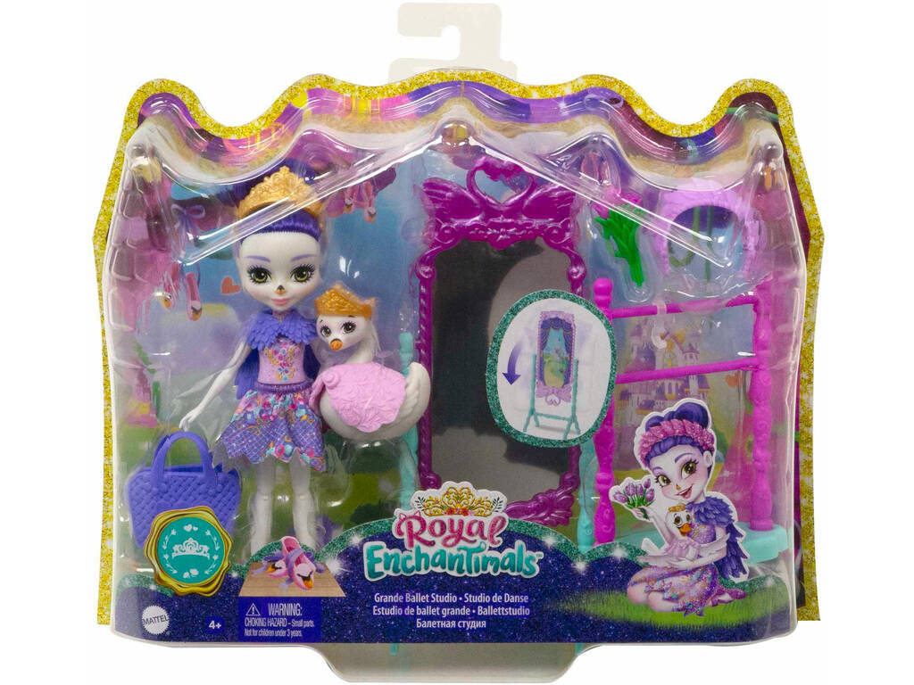 Royal Enchantimals Sarely Swan Con Studio Di Balletto Mattel GYJ06