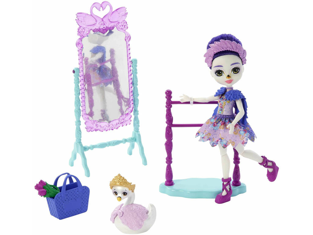 Royal Enchantimals Sarely Swan Con Studio Di Balletto Mattel GYJ06