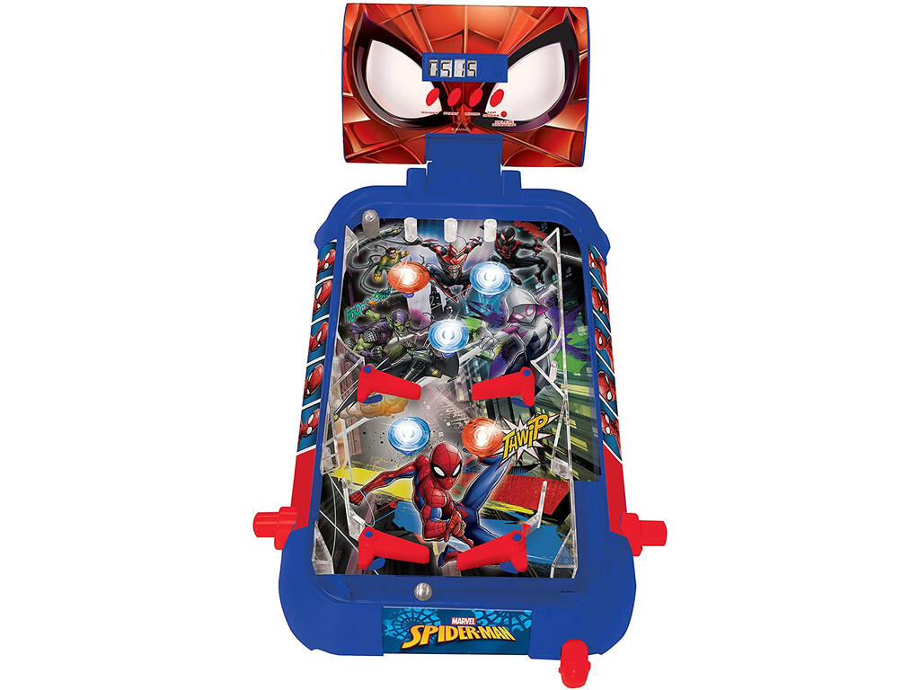 Flipper électronique Spiderman avec lumières et sons Lexibook JG610NI