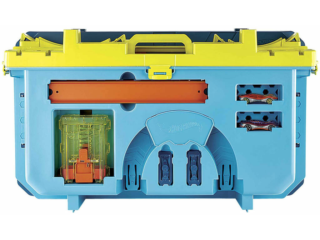 Hot Wheels Caja con Constructor Lanzador Veloz Mattel GVG11