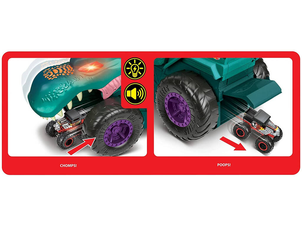 Hot Wheels Monster Trucks Mega Wrex Mastiga Carros Mattel GYL13