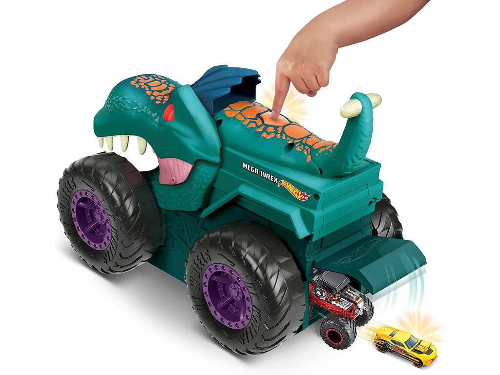 Hot Wheels Monster Trucks Mega Wrex Mastiga Carros Mattel GYL13
