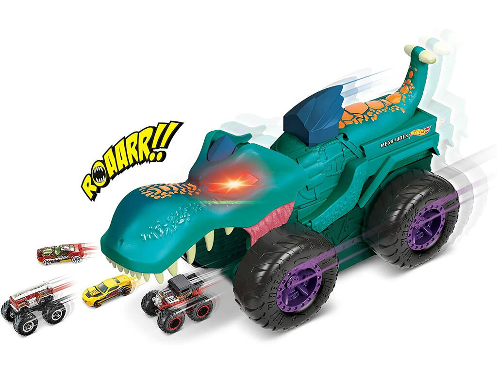 Hot Wheels Monster Trucks Mega Wrex Mastiga Carros Mattel GYL13