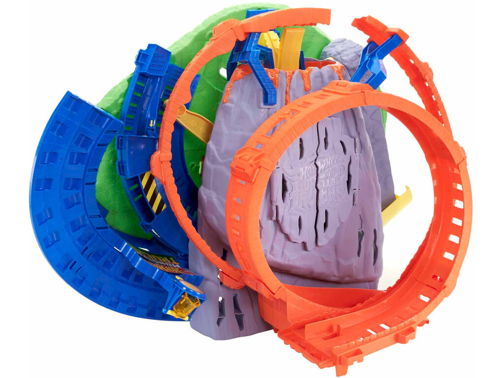 Hot Wheels Monster Trucks Stadio con Vulcano e T-Rex Mattel GYL14