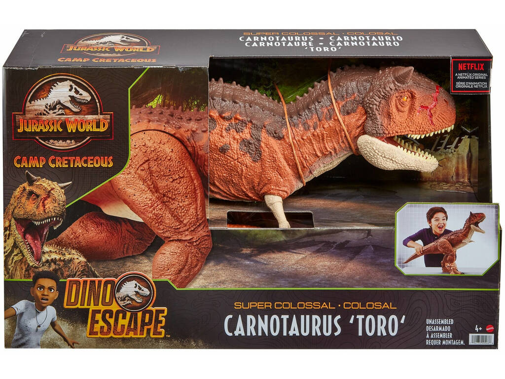 Jurassic World Carnotaurus Toro Carnotaurus Supercolossal Mattel HBY86