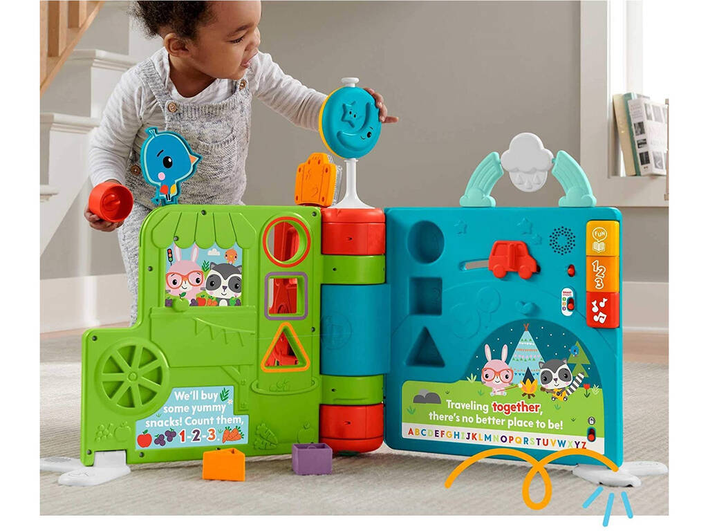 Fisher Price Libro di Storia Seduto e in piedi Mattel HCL17
