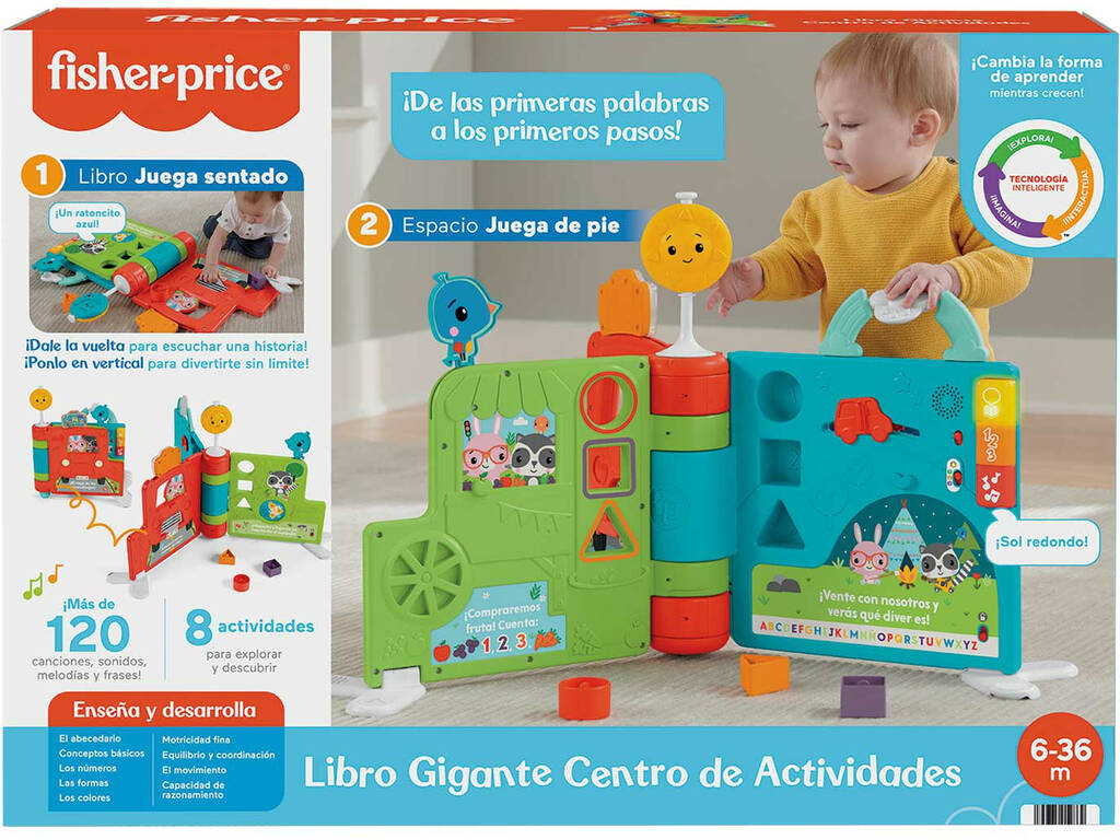 Fisher Price Libro di Storia Seduto e in piedi Mattel HCL17
